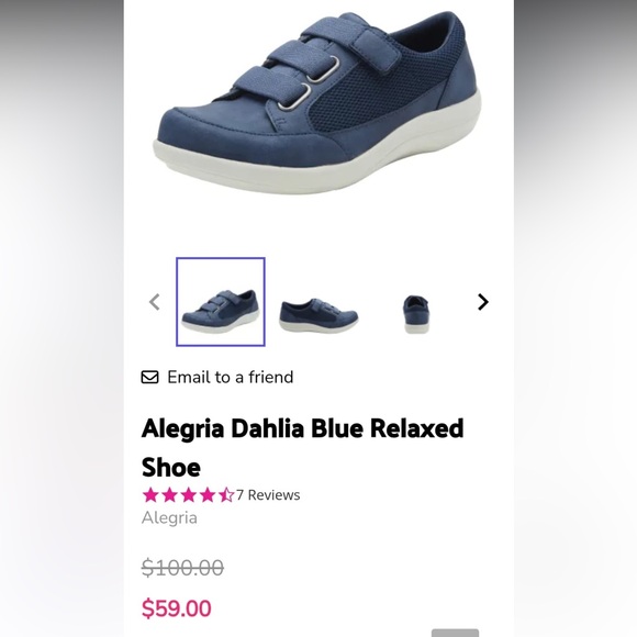 Alegria Shoes - Alegria women’s Blue Sneakers. 6.5